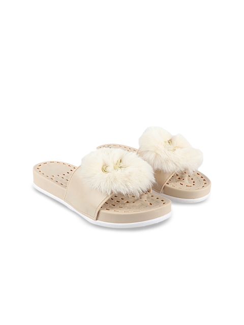 

Try Me Women Beige Open Toe Flats