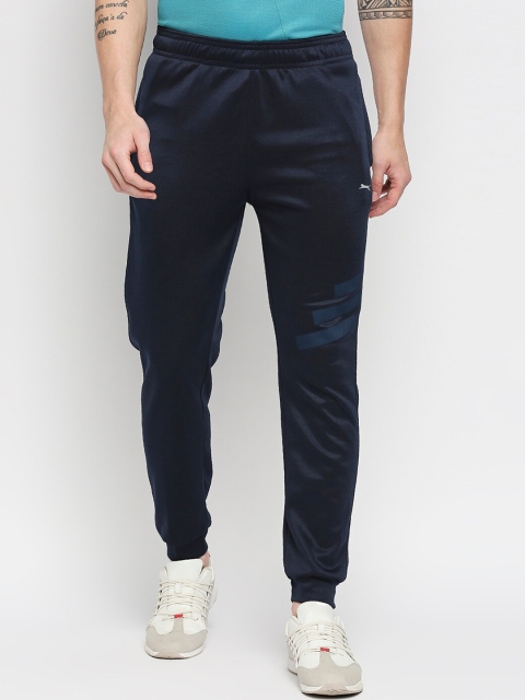 

Black Panther Men Navy Blue Solid Slim-Fit Joggers