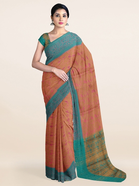 

Pothys Mauve & Blue Woven Design Saree