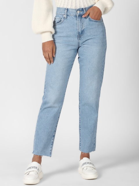

FOREVER 21 Women Blue Heavy Fade Jeans