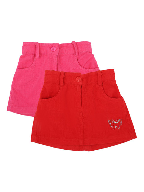 

Bodycare Kids Girls Pack Of 2 Assorted Solid Regular-Fit Shorts