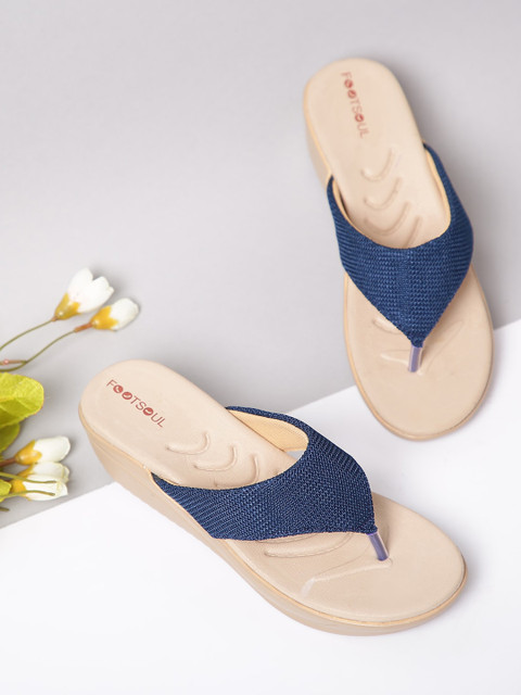 

FOOTSOUL Women Black Open Toe Flats