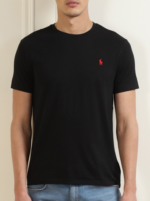 

Polo Ralph Lauren Men Black V-Neck Extended Sleeves T-shirt