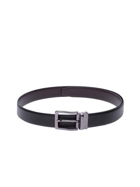 

Apsis Men Black Textured Formal Belt