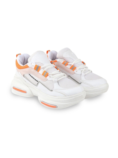 

Shoetopia Orange & White Walking Shoes