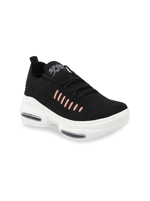 

Shoetopia Women Black & Pink Walking Shoes
