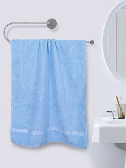 

ROMEE Blue Solid 500 GSM Microfibre Bath Towel
