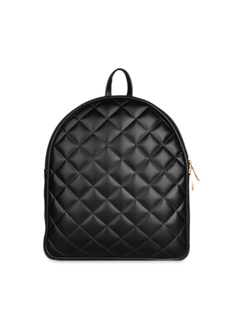 

Berrypeckers Women Black Quilted Backpack