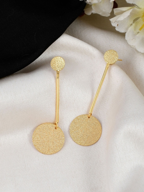 

Silvermerc Designs Silver-Toned Contemporary Drop Earrings