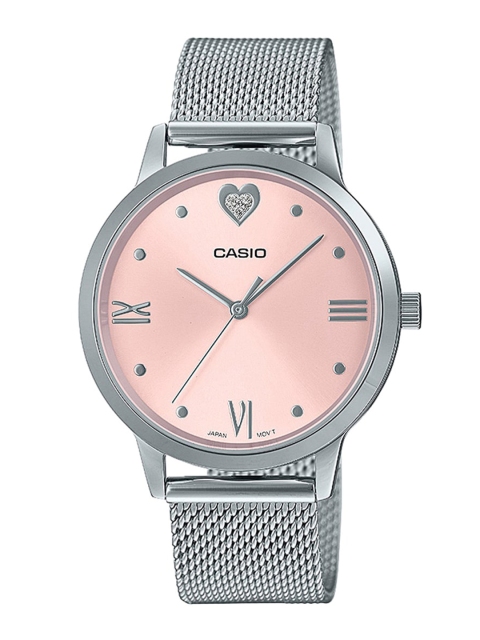 

CASIO Women Pink Dial & Stainless Steel Analogue Watch A1993-Pink