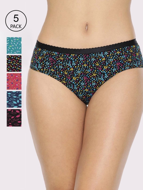 

LYRA Women Pack Of 8 Assorted Pure Cotton Hipster Briefs