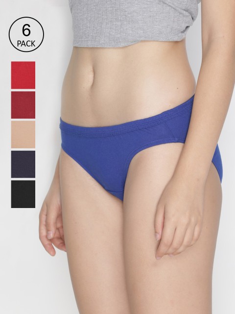 

LYRA Women Assorted Pack of 6 Bikini Briefs