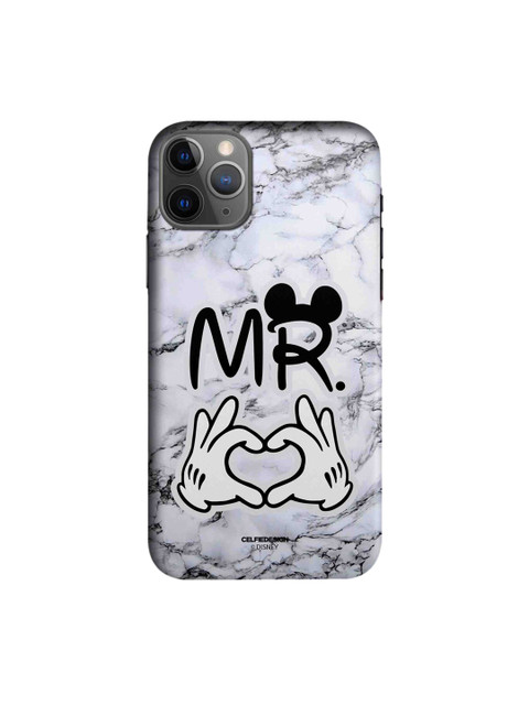 

macmerise Grey & Black Printed Plastic iPhone 11 Pro Back Case