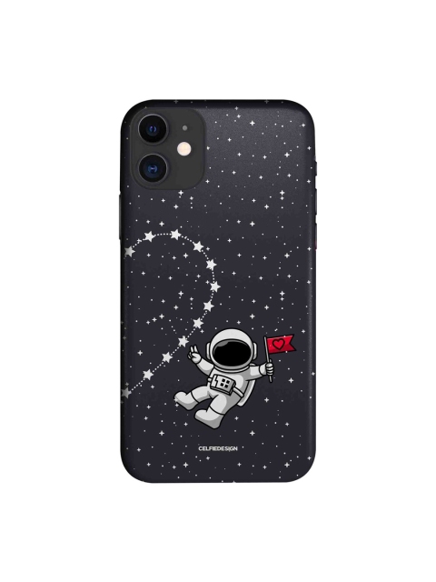 

macmerise Black & White Space Love 2 iPhone 11 Back Case, Multi
