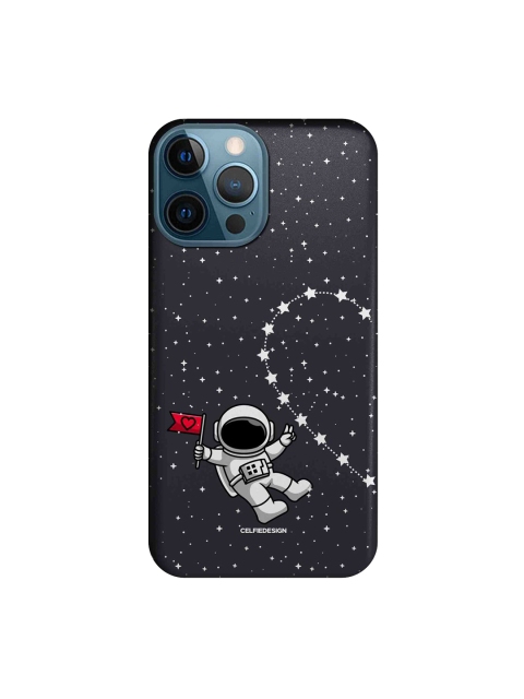 

macmerise Black & White Space Love 1 iPhone 12 Pro Max Back Case, Multi