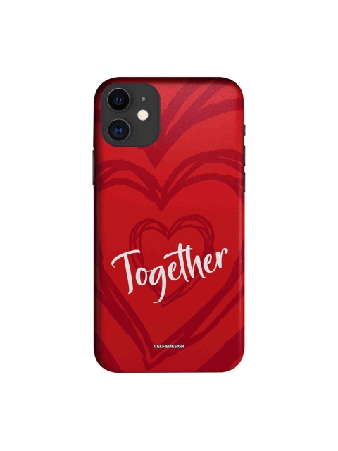 

macmerise Red & White Better Together iPhone 11 Back Case