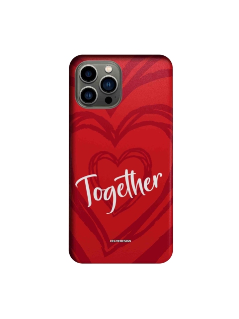 

macmerise Red & White Better Together Printed iPhone 13 Pro Max Back Case