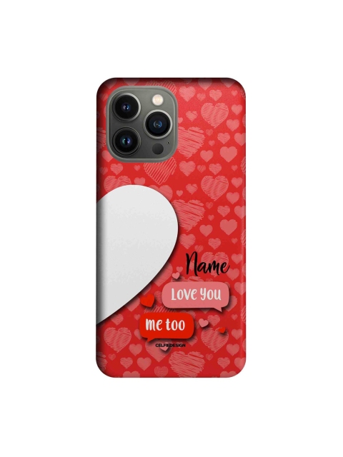 

macmerise Red Love Messages Printed iPhone 13 Pro Slim Phone Case
