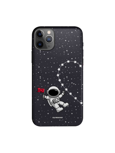

macmerise Black & White Space Love 1 iPhone 11 Pro Back Case, Multi