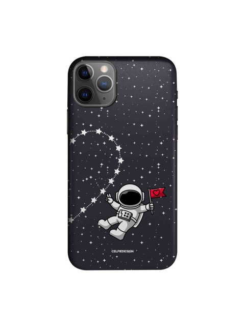 

macmerise Black Space Love Printed iPhone 11 Pro Back Case