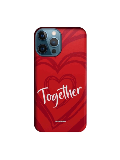 

macmerise Red & White Better Together 2 iPhone 12 Pro Max Slim Back Case