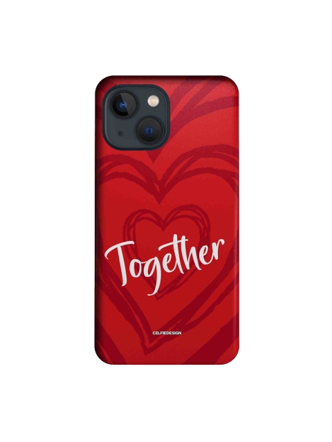 

macmerise Red Better Together Printed iPhone 13 Mini Slim Back Case