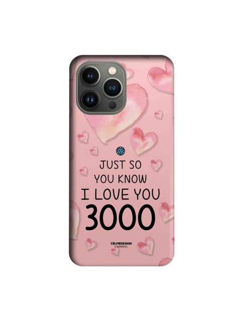 

Macmerise Pink & Black I Love you 3000 Printed iPhone 13 Pro Back Case