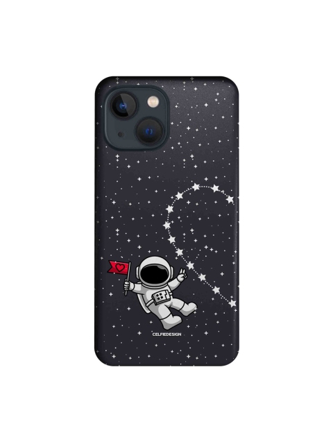 

macmerise Black & White Space Love iPhone 13 Mini Back Case