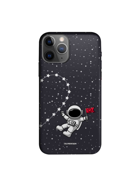 

macmerise Black & White Space Love 2 iPhone 11 Pro Max Back Case, Multi