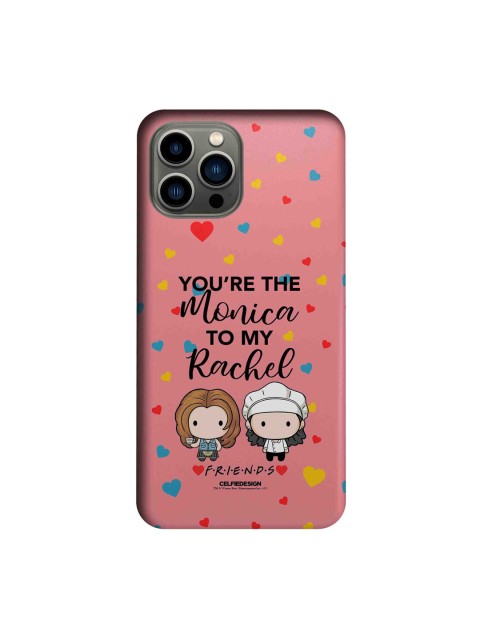 

macmerise Pink Girlfriends Monica & Rachel Printed iPhone 13 Pro Max Back Case