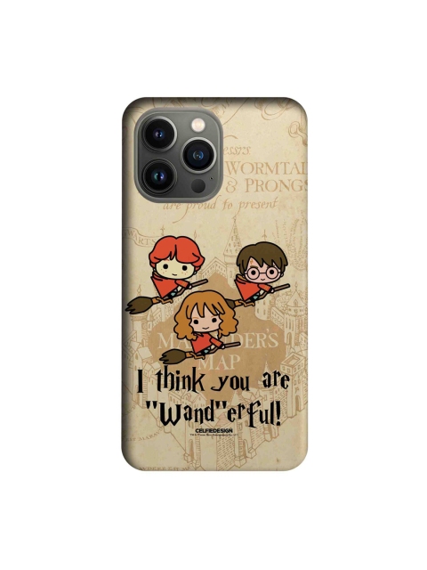 

macmerise Beige & Orange Wanderful iPhone 13 Pro Back Case, Multi