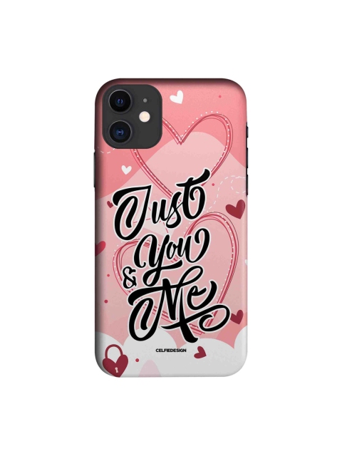 

macmerise Pink & Black Printed iPhone 11 Slim Back Case