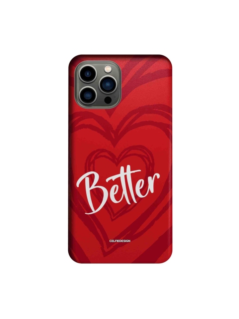 

macmerise Red & White Better Together Printed 1 iPhone 13 Pro Max Back Case