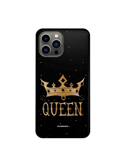 

macmerise Black King & Queen Printed iPhone 13 Pro Max Slim Back Case