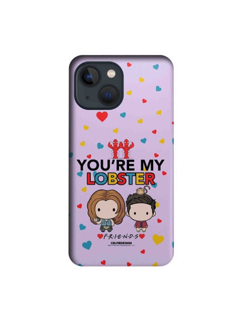 

macmerise Purple & Black Typography Printed iPhone 13 Mini Slim Back Case