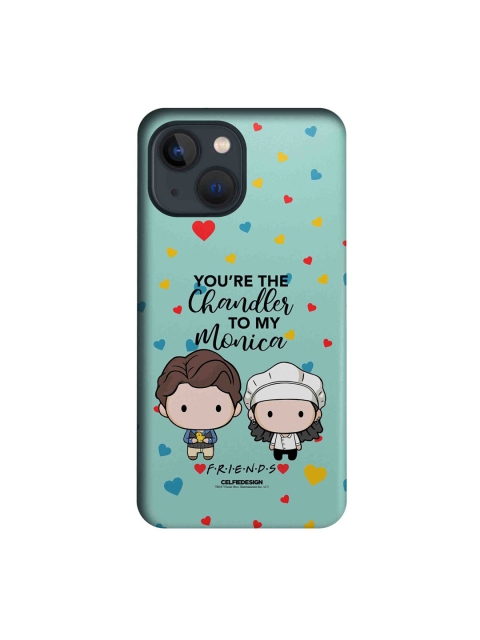 

macmerise Blue Chandler & Monica Printed iPhone 13 Mini Slim Back Case