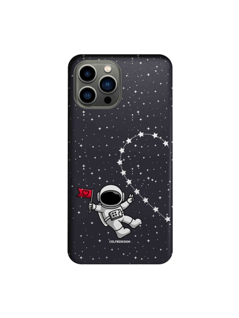 

macmerise Black & White Space Love 1 Printed iPhone 13 Pro Max Slim Back Case