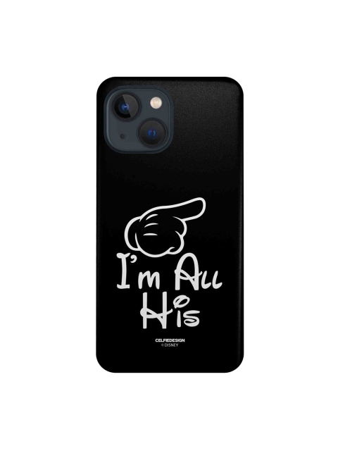 

macmerise Black & White His & Hers Printed iPhone 13 Mini Slim Back Case