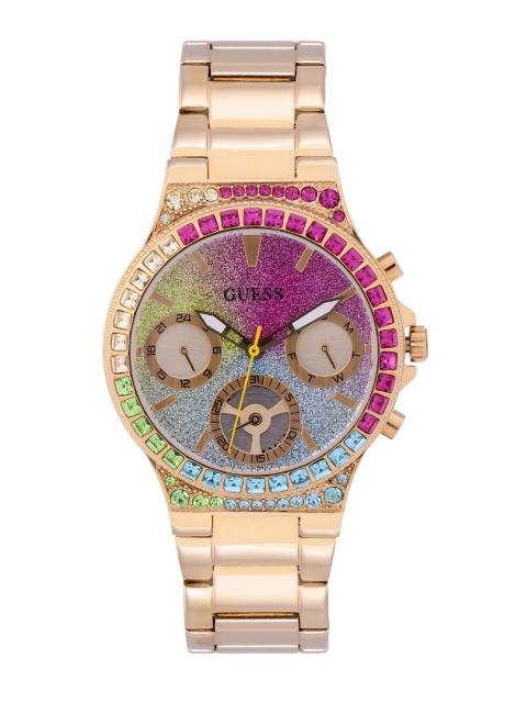 

GUESS Women Multicoloured Embellished Analogue Watch GW0258L1, Multi
