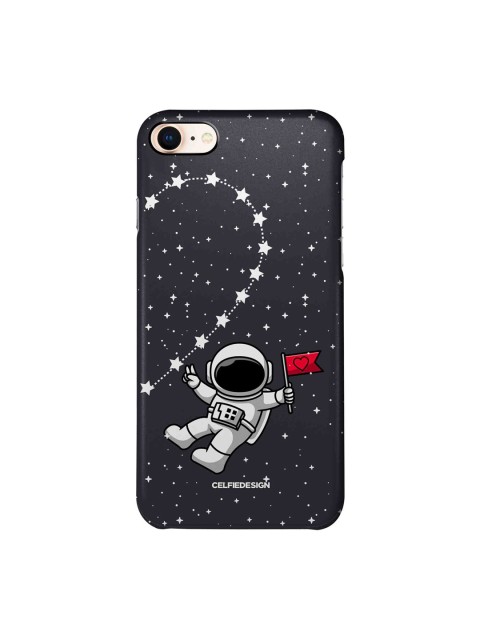 

macmerise Black & White Space Love 2 Printed iPhone 8 Slim Back Case