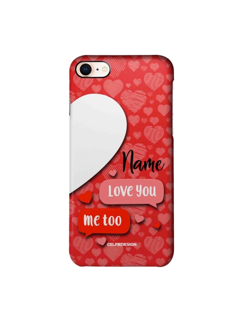 

macmerise Red & White Love Messages 2 Printed iPhone 8 Slim Back Case
