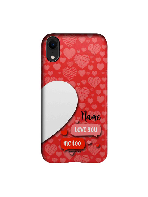 

macmerise Red & Black Love Messages 2 iPhone XR Slim Back Case