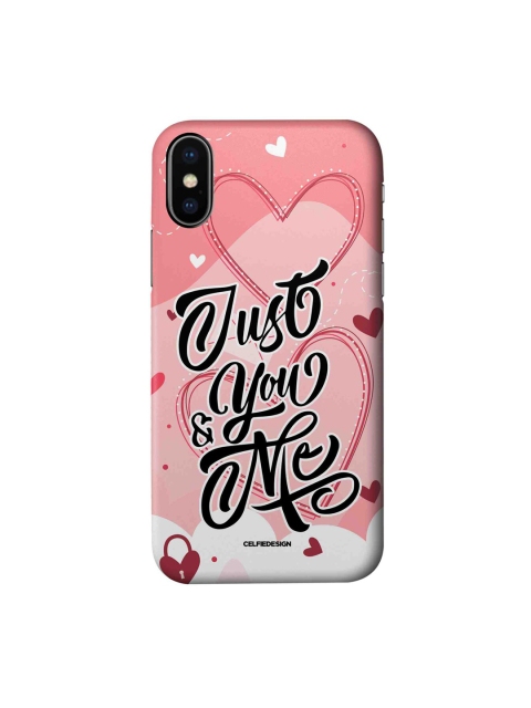 

macmerise Pink & Black You & Me iPhone X Slim Back Case