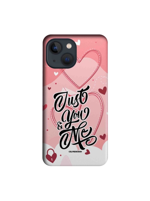 

Macmerise Pink & Black Printed iPhone 13 Slim Back Case