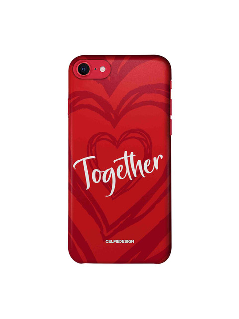 

Macmerise Red & White Printed Plastic iPhone SE (2020) Back Case