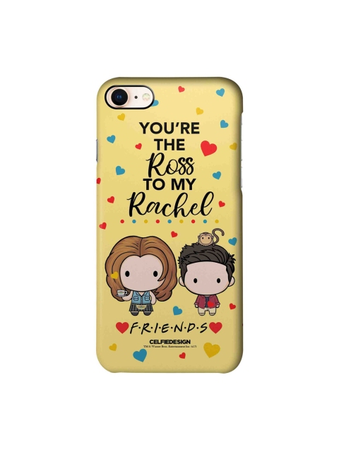 

Macmerise Yellow & Black Ross & Rachel Printed iPhone 8 Back Case