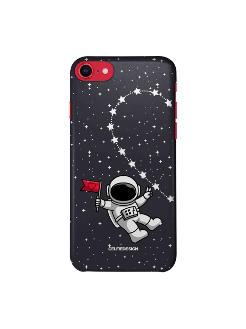 

macmerise Black & White Printed iPhone SE Slim Back Case