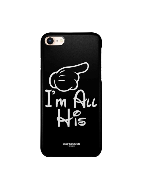 

macmerise Black His & Hers Printed iPhone 8 Back Case