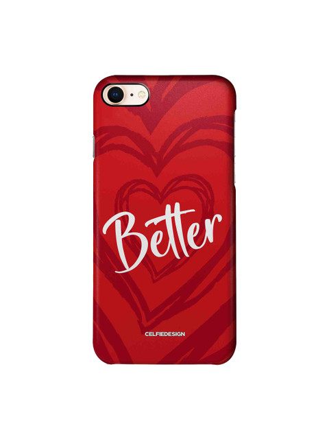 

macmerise Red & White Better Together 1 iPhone 8 Slim Back Case