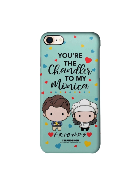 

macmerise Green & Black Chandler & Monica Printed iPhone 8 Slim Back Case